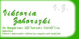 viktoria zahorszki business card